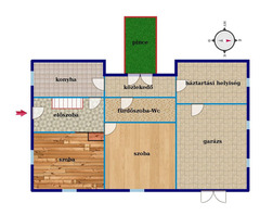 Pécs Mecsekoldal, Bálicsi úton 160nm-es belső két szintes 5 szobás családi ház eladó