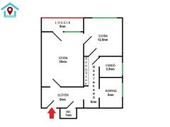 IV. kerület zöldövezetében Megyeren az Erdősor úton, 52 nm-es, 2 szobás, erkélyes lakás eladó!